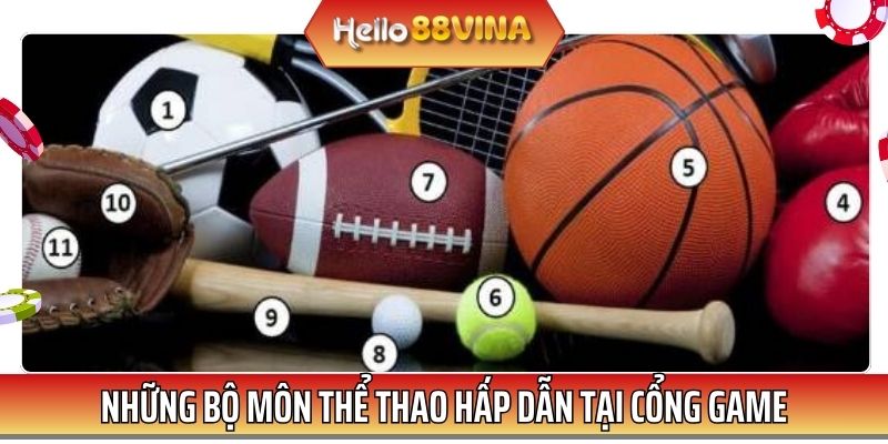 Sảnh game có đa dạng các bộ môn, đáp ứng nhu cầu mọi thành viên