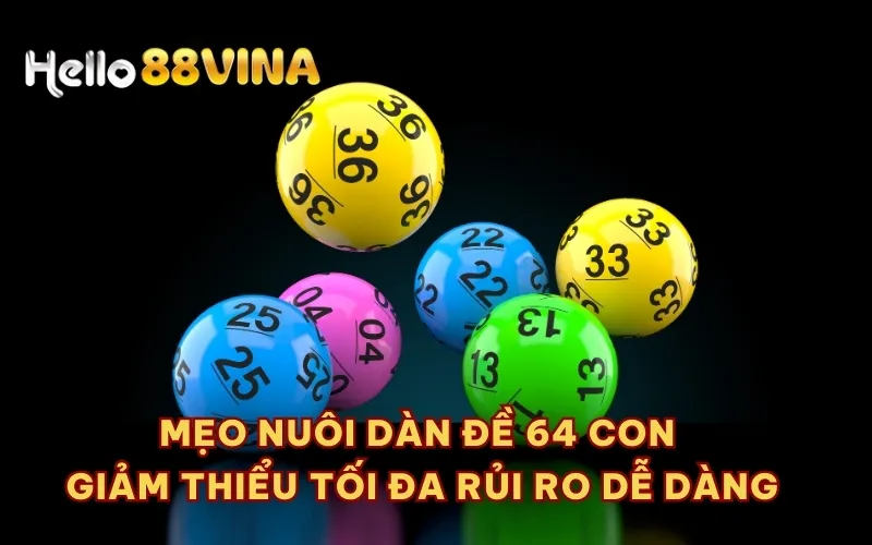 Mẹo nuôi dàn đề 64 con giảm thiểu tối đa rủi ro dễ dàng